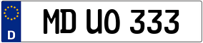 Trailer License Plate